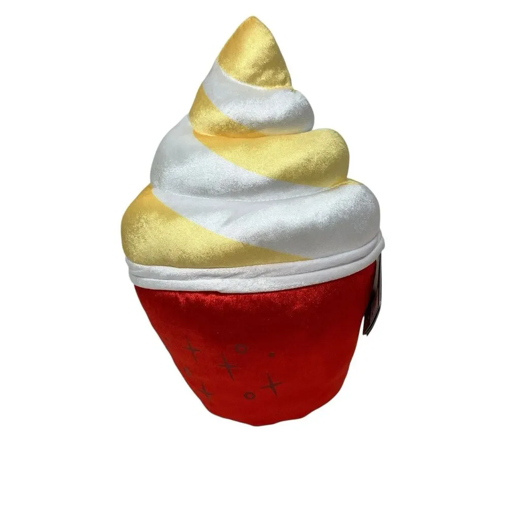 Disney Parks Dole Whip Scented Plush Pillow 15”‎ Ice Cream Swirl Stuffed Novelty